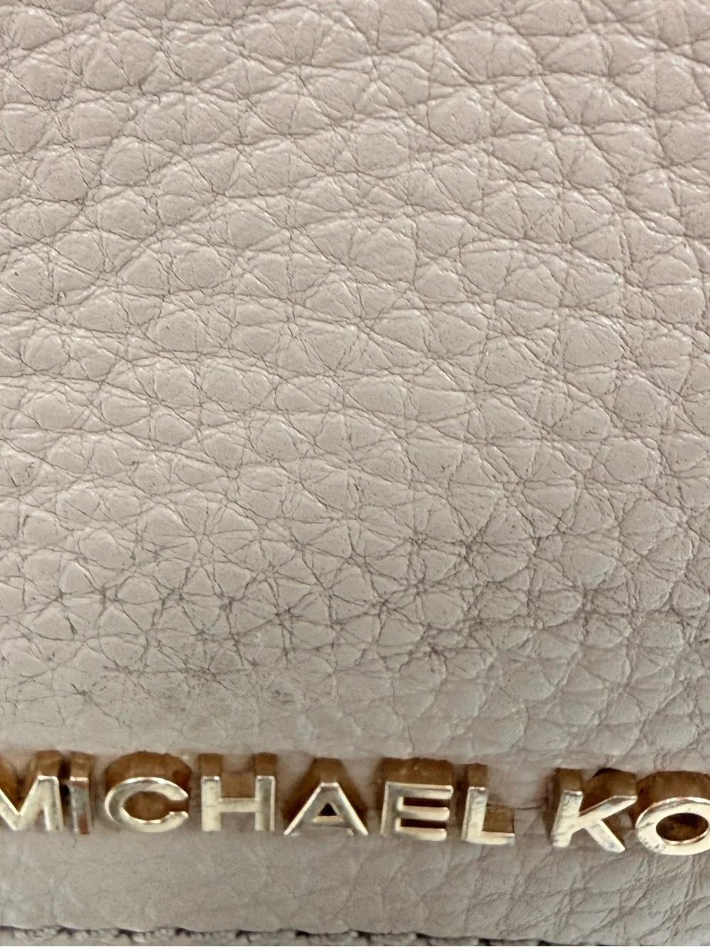 MICHAEL KORS Two-Tone Pebbled Leather Backpack
